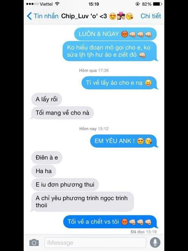 Vợ nhắn tin 'em yêu anh' và ngàn lẻ một phản ứng của các ông chồng ảnh 12 Khi các bà vợ nhắn tin ‘Em yêu anh’ và cái kết ‘phũ phàng’ 11