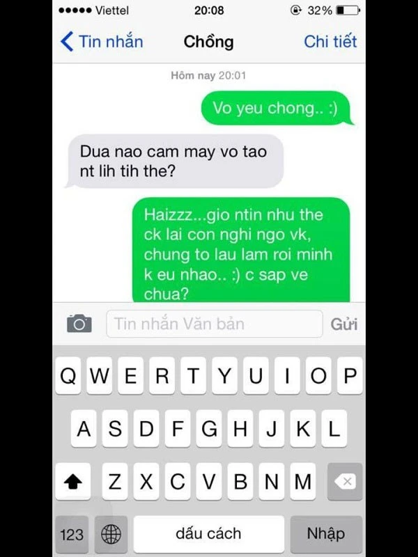 Vợ nhắn tin 'em yêu anh' và ngàn lẻ một phản ứng của các ông chồng ảnh 11 Khi các bà vợ nhắn tin ‘Em yêu anh’ và cái kết ‘phũ phàng’ 10