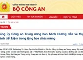 Nghiêm cấm biếu, tặng quà tết cho lãnh đạo dưới mọi hình thức ảnh 1 Bộ Công an: Cấm tặng hoa chúc mừng sinh nhật lãnh đạo