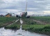 Đã chuyển máy bay trượt khỏi đường băng về sân đỗ ảnh 1 Cục Hàng không lên tiếng về sự cố máy bay trượt đường băng