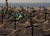 Tổng thống Brazil lại phải xét nghiệm COVID-19 ảnh 2 COVID-19: Brazil khả năng vượt Mỹ, có số người chết cao nhất