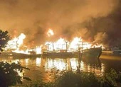 Bắt nghi can phóng hỏa làm cháy 2 căn nhà và 11 tàu cá ở Kiên Giang ảnh 3 Kiên Giang: 2 căn nhà và 11 tàu đánh bắt hải sản bị cháy