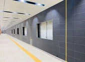Cận cảnh công viên phía trên ga Nhà hát thành phố ảnh 6 Metro 1: Tầng B1 ga Nhà hát TP đã hoàn thiện cơ bản