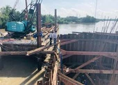 Được duyệt gần 20 năm, cầu Long Kiểng vẫn chưa xong ảnh 3 Chùm ảnh: Thấy gì khi kiểm tra dự án cầu Long Kiểng, Nhà Bè?
