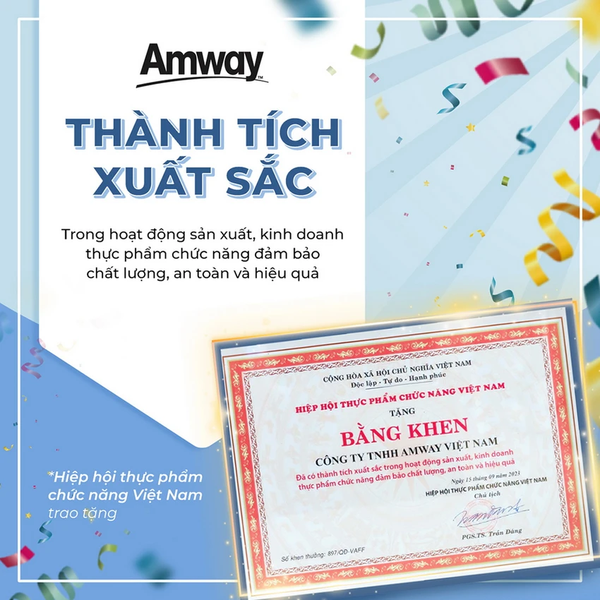 Amway Việt Nam nhận giải thưởng sản phẩm vàng vì sức khỏe cộng đồng - Ảnh 2
