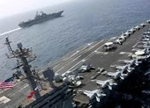 Lý do Mỹ chưa đưa tàu sân bay vào eo biển Hormuz, Vịnh Ba Tư ảnh 4 Tàu sân bay, máy bay ném bom Mỹ tập trận tấn công sát Iran