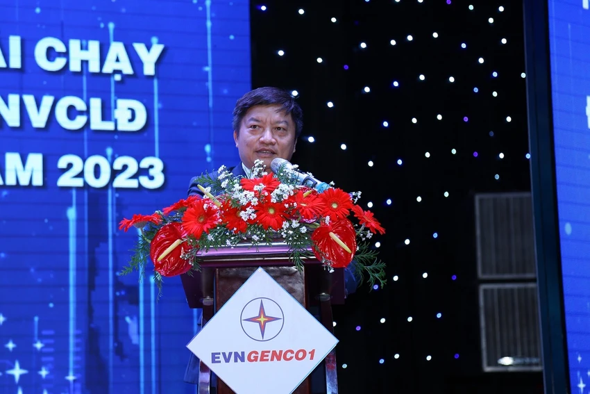 Ông Nguyễn Tiến Khoa - Chủ tịch HĐTV EVNGENCO1 chia sẻ, động viên với những nỗ lực của cán bộ, nhân viên trong việc lan tỏa VHDN của EVNGENCO1. EVNGENCO1 tổ chức hội thi Văn hoá doanh nghiệp năm 2023