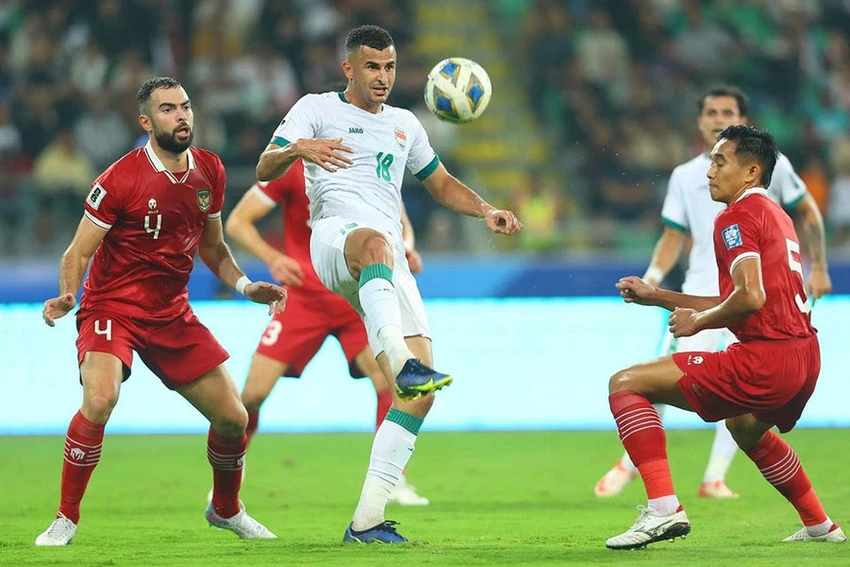 Iraq nhẹ nhàng thắng Indonesia 5-1 và rất muốn có thêm 3 điểm trước đội Việt Nam. Ảnh: IFA 2_15_BAICHINH_pre_vietnam_Iraq_20_NOV_2023_1170.jpg