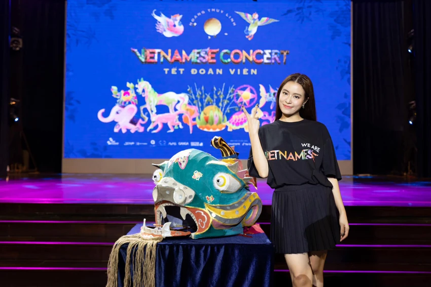 Hoàng Thùy Linh tại buổi họp báo công bố đêm nhạc. Ảnh: Fanpage Hoàng Thùy Linh ảnh 1 hoang-thuy-linh.jpg