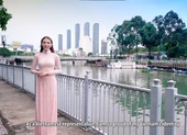 Thùy Tiên giới thiệu món bánh tráng trộn đến 'Miss Grand International' ảnh 4 'Miss Grand International' đăng tải clip dự thi của Thùy Tiên