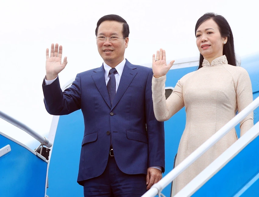 Chủ tịch nước Võ Văn Thưởng và Phu nhân lên đường thăm chính thức Nhật Bản