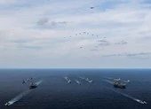 VIDEO: Hai siêu tàu sân bay Mỹ tập trận với Nhật ở Biển Philippines ảnh 3 Hải quân Đức lần đầu tham gia tập trận chung ANNUALEX với Mỹ, Nhật, Canada, Úc