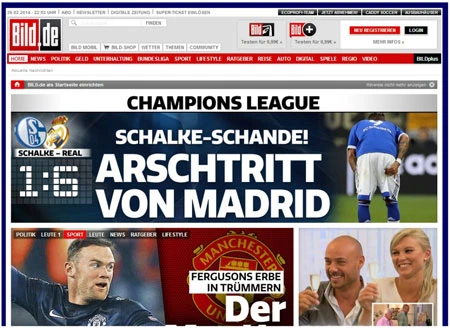 Truyền thông quốc tế ngả mũ trước sức mạnh của Real Madrid ảnh 1 Tờ Bild dùng từ ngữ khá mạnh để nói về “nỗi xấu hổ” Schalke