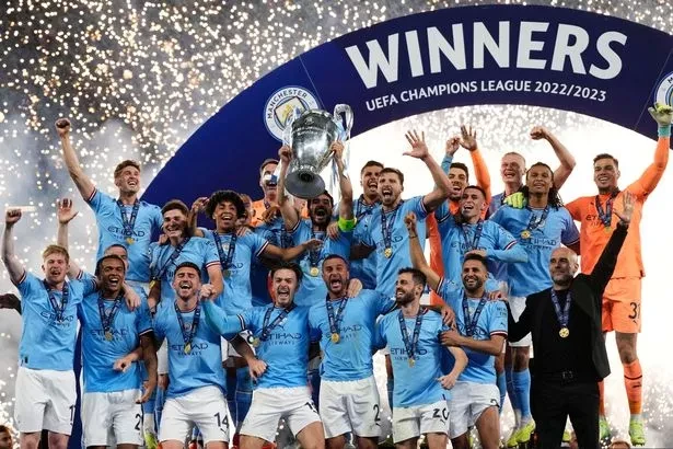 Man City thống trị bóng đá châu Âu trong mùa giải vừa qua. ẢNH: GETTY ảnh 2 manchester-city-champions-league.jpg