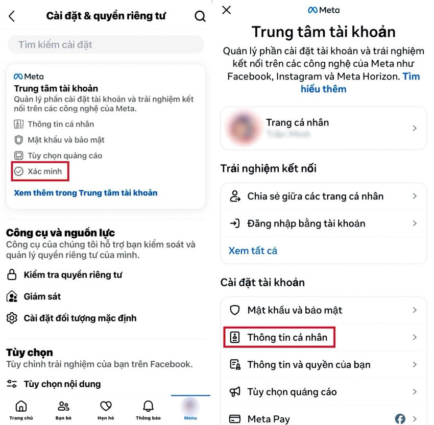 tài khoản Facebook