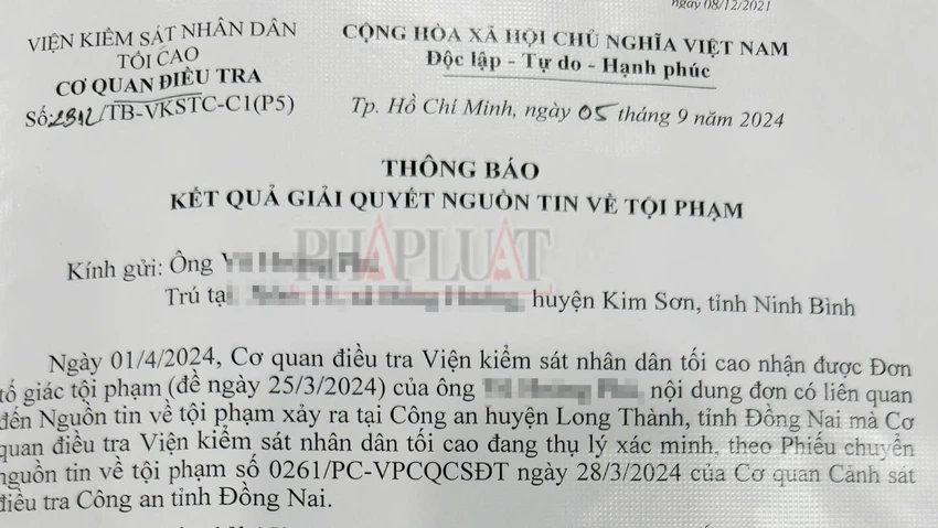 Vụ tử vong ở Công an huyện Long Thành: Bắt tạm giam cựu Trung uý Lưu Quang Trung