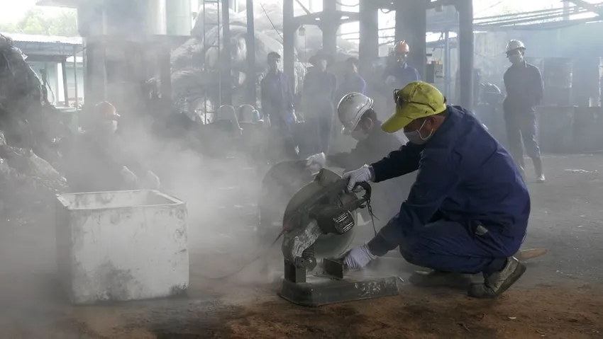 Địa điểm tiêu huỷ động vật hoang dã là nhà máy - lò đốt của Công ty TNHH thương mại và xây dựng An Sinh tại huyện Đại Lộc (Quảng Nam). Ảnh: ENV.