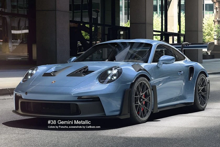 Porsche GT3 RS – Gemini Metallic. Ảnh: Carbuzz.