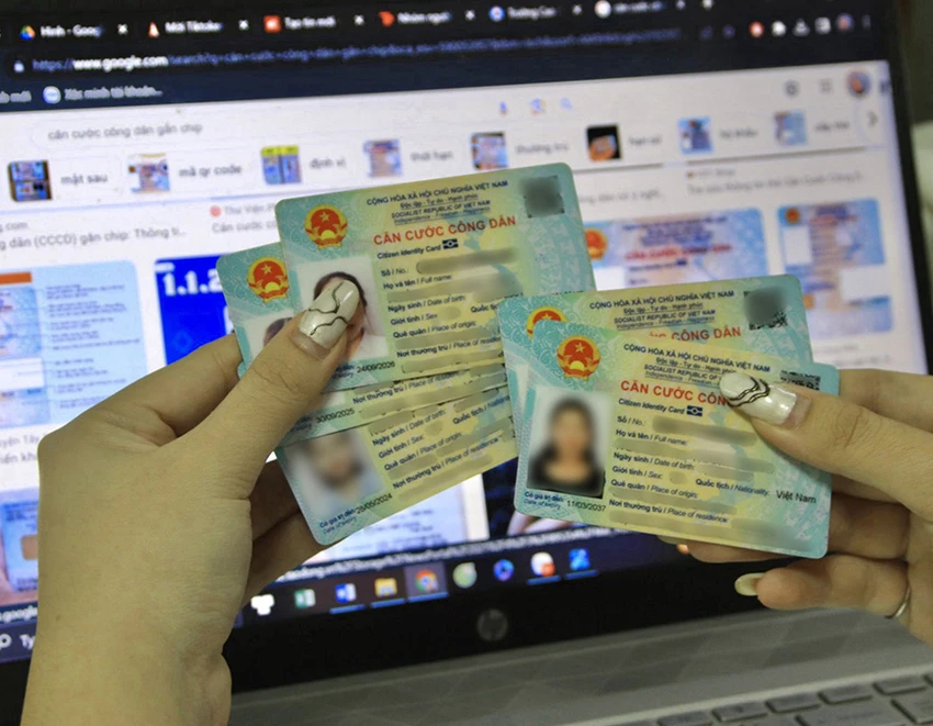 Thông tin trong cơ sở dữ liệu căn cước gồm thông tin sinh trắc học như ảnh khuôn mặt, vân tay, mống mắt... Ảnh: HT thẻ căn cước