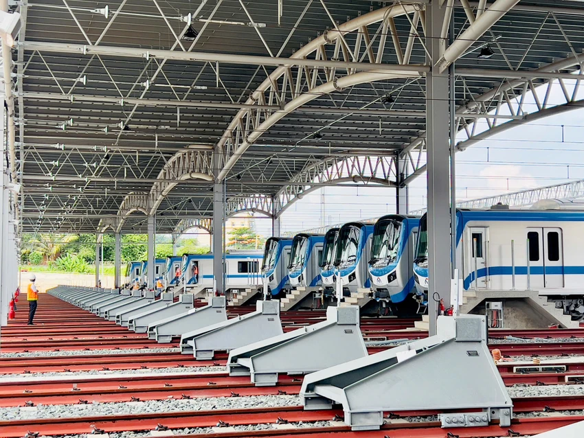 Metro số 1 hiện đạt 99,38% khối lượng.