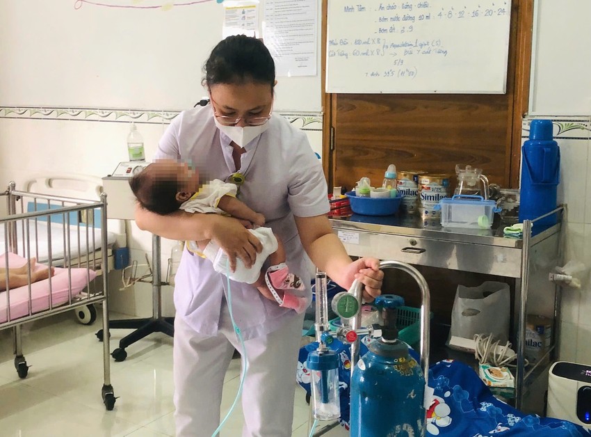 Bé trai 3 tháng tuổi từng ở Mái ấm Hoa Hồng đã qua đời sau 20 ngày điều trị tại bệnh viện Nhi đồng 2. Ảnh: HẢI NHI Mái ấm Hoa Hồng