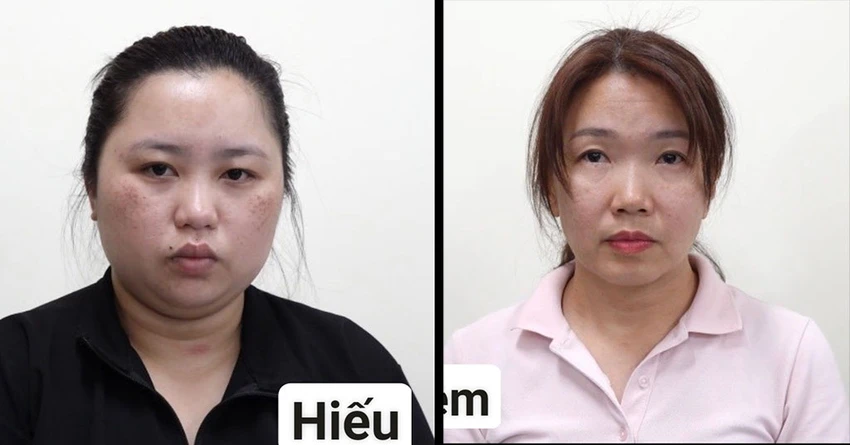 Hiếu và Diễm cũng bị khởi tố về tội cho vay lãi nặng trong giao dịch dân sự. Ảnh: CA
