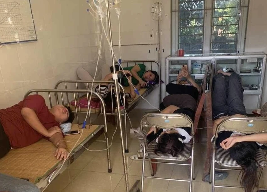 Hơn 150 công nhân ngộ độc do hàm lượng Histamin trong món cá thu ù kho. Ảnh CTV Ngộ độc tập thể