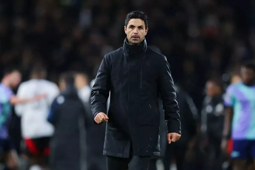 Arteta nói không thể tin được khi Arsenal đánh mất chiến thắng trước Fulham. ẢNH: GETTY không thể tin được,ARTETA,ARSENAL