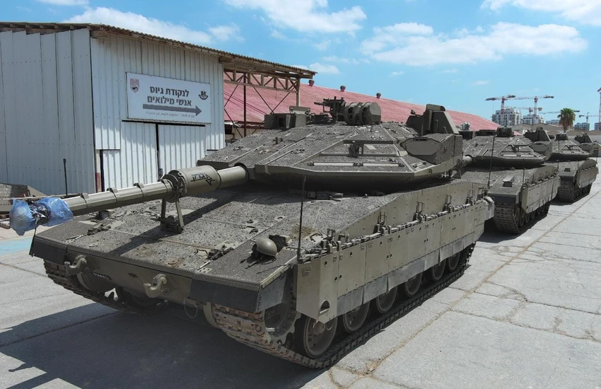 Tanque israelí Merkava Mark V.