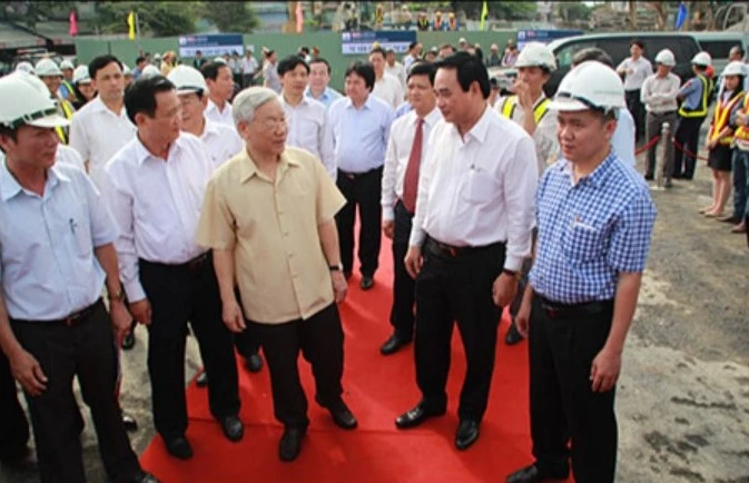 Tổng Bí thư Nguyễn Phú Trọng làm việc với lãnh đạo TP Đà Nẵng vào tháng 3-2014. Ảnh: LÊ PHI tổng bí thư nguyễn phú trọng đà nẵng