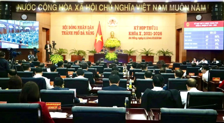 Kỳ họp cuối năm 2024 HĐND TP Đà Nẵng. Ảnh: TẤN VIỆT vi mạch bán dẫn đà nẵng