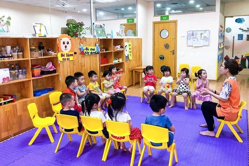 Chương trình giáo dục mầm non mới dự kiến triển khai thí điểm trong 3 năm học tới và triển khai đại trà toàn quốc từ năm học 2029-2030. Ảnh minh hoạ: PHI HÙNG giáo dục mầm non