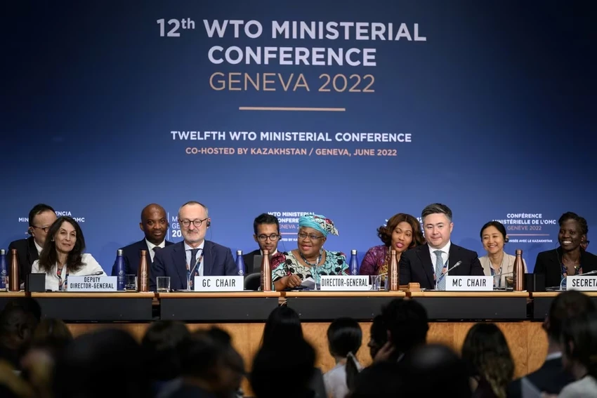 Hội nghị Bộ trưởng Tổ chức Thương mại Thế giới (WTO) hồi năm 2022 tại Geneva (Thụy Sĩ). Ảnh: REUTERS hội nghị thượng đỉnh toàn cầu