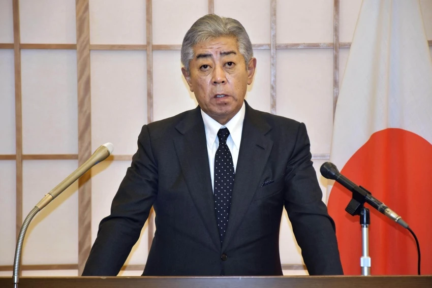 Ngoại trưởng Nhật Takeshi Iwaya. Ảnh: KYODO NEWS ngoại trưởng Nhật.jpg