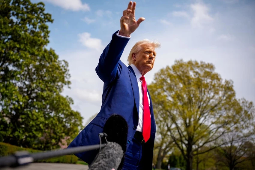 Tổng thống Mỹ Donald Trump. Ảnh: GETTY IMAGES Tổng thống Mỹ Donald Trump về thuế đối ứng.jpg