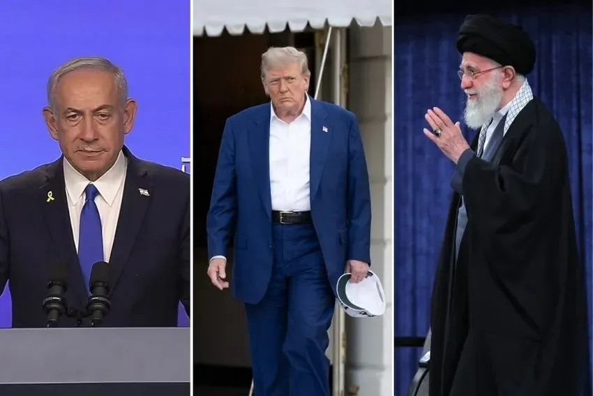 (từ trái sang) Thủ tướng Israel Benjamin Netanyahu, Tổng thống Mỹ Donald Trump và Lãnh tụ tối cao Iran Ayatollah Ali Khamenei. Ảnh: GPO/WHITE HOUSE/X thoa-thuan-ngung-ban-9290-9567.j.jpg