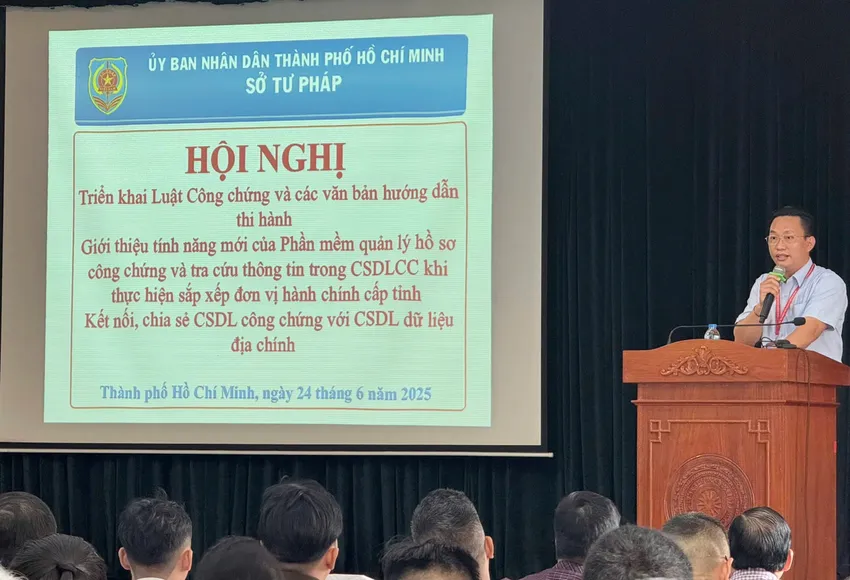 Ông Nguyễn Thành Băng - Trưởng phòng Bổ trợ tư pháp, Sở Tư pháp TP.HCM. Ảnh: TRẦN MINH z6736803581355_ec48dea09605de61fa61bc91e6154243.jpg