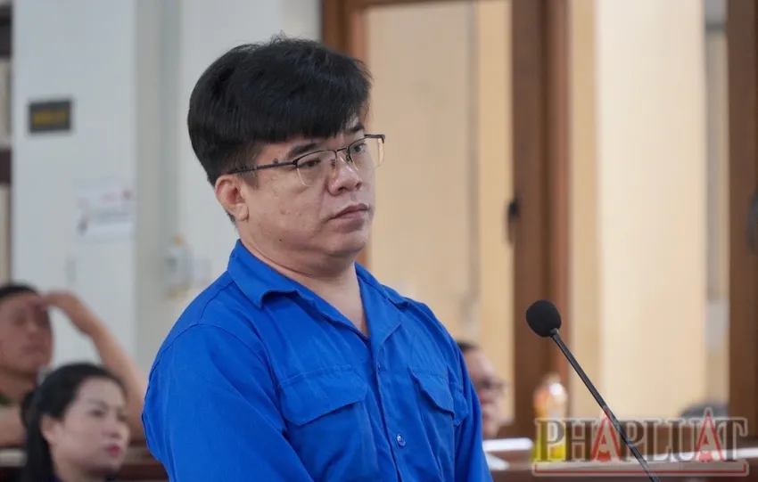 Bị cáo Trần Quang Tân. Ảnh: VH xe quá tải..jpg