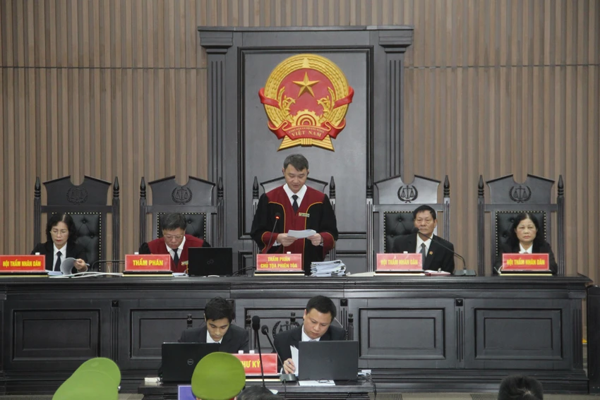 Hội đồng xét xử vụ án Việt Á. Ảnh: CTV Việt Á