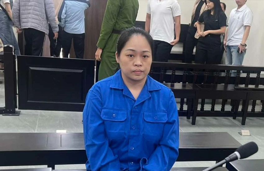 Bị cáo tại phiên tòa. Ảnh: TT nữ giám đốc.jpg