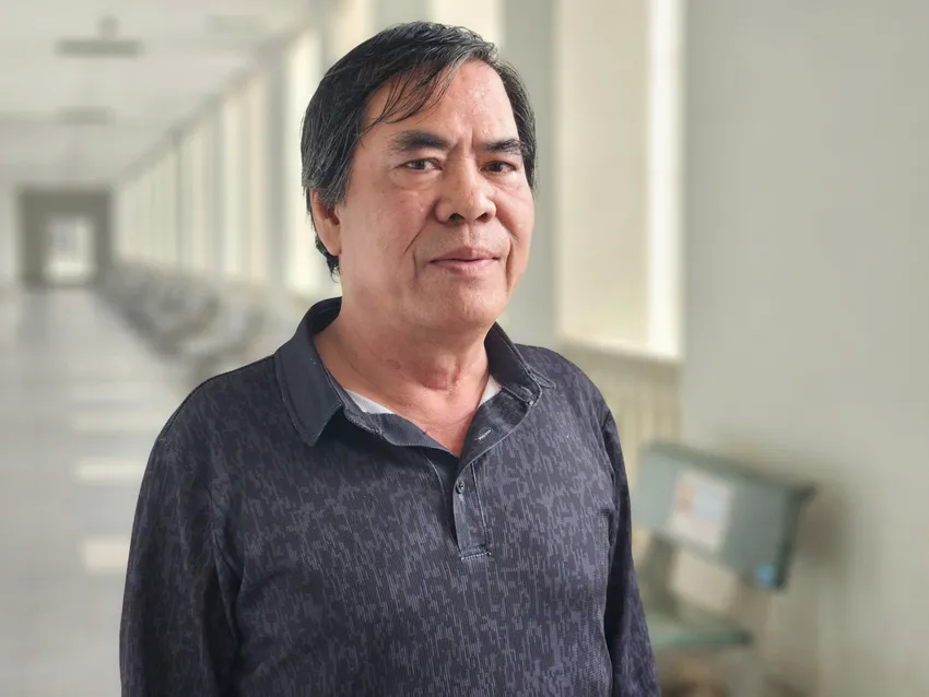 Ông Dương Thế Hảo tại TAND TP Hà Nội. Ảnh: Hoàng Huy Dương Thế Hảo Đại học Kinh tế Quốc dân.jpg