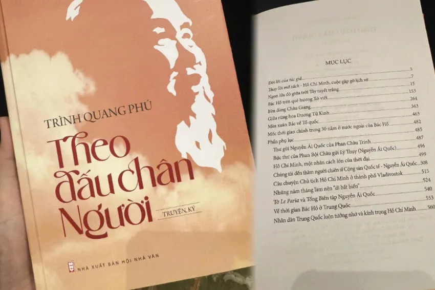 Tác phẩm "Theo dấu chân Người" của GS-TS Trình Quang Phú. theo-dau-chan-nguoi.jpg