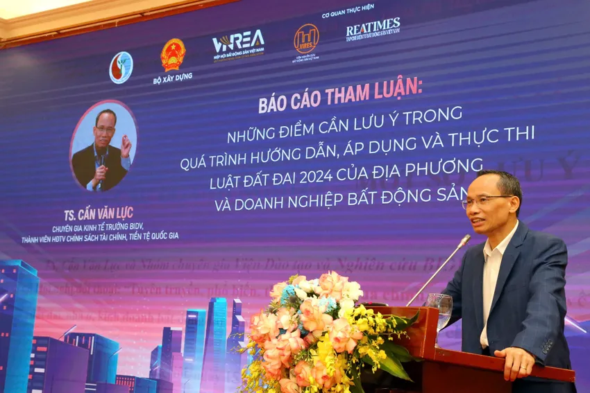 TS. Cấn Văn Lực, chuyên gia Kinh tế trưởng BIDV, Thành viên Hội đồng tư vấn chính sách tài chính, tiền tệ Quốc gia. luat-dat-dai-luc.jpg