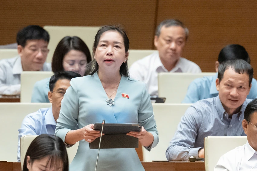 ĐBQH Lý Tiết Hạnh (Bình Định). Ảnh: QH Quy định rõ để tránh sự chồng chéo, đùn đẩy trách nhiệm trong lập quy hoạch