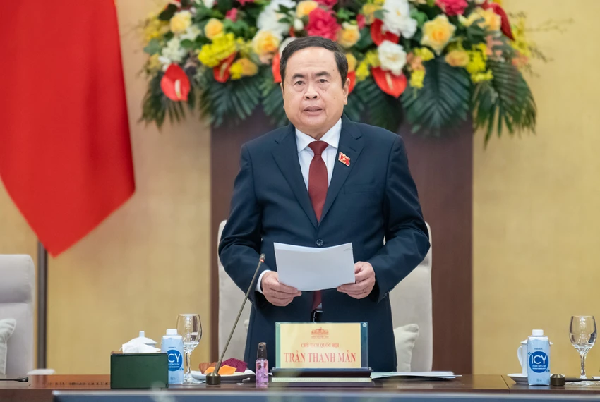 Chủ tịch Quốc hội Trần Thanh Mẫn. Chủ tịch Quốc hội chủ trì họp kiện toàn bộ máy mới của Quốc hội