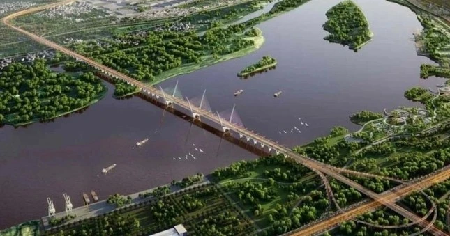 Phương án kiến trúc cầu Ngọc Hồi bắc qua sông Hồng, tăng cường kết nối giao thông giữa Thủ đô Hà Nội với Hưng Yên. cau-ngoc-hoi.jpg