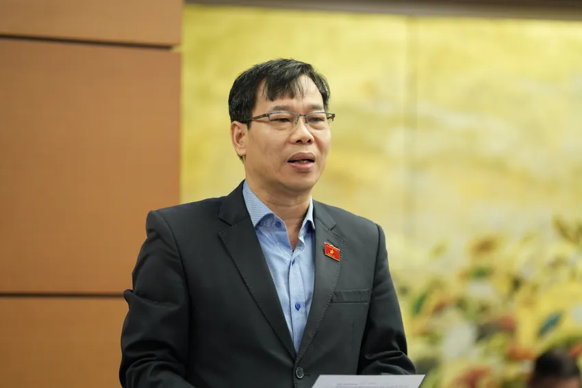 Đại biểu Đỗ Đức Hồng Hà phát biểu tại thảo luận tổ. Ảnh: TRỌNG PHÚ do-duc-hong-ha.JPG