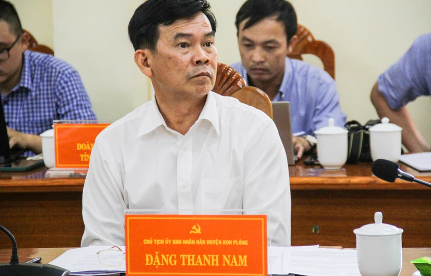 Ông Đặng Thanh Nam, cựu Chủ tịch UBND huyện Kon Plông. Ảnh: LK. Công an tỉnh Kon Tum khởi tố vụ án, khởi tố bị can đối với ông Đặng Thanh Nam, cựu Chủ tịch UBND huyện Kon Plông