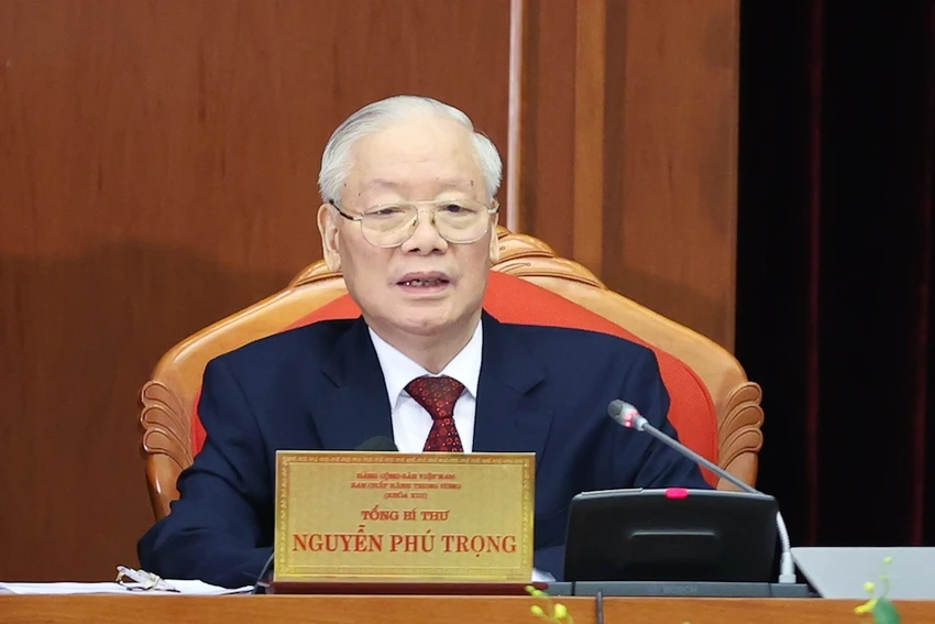 Tổng Bí thư Nguyễn Phú Trọng. Ảnh: TTXVN Tổng Bí thư Nguyễn Phú Trọng: Rà soát thật kỹ để lựa chọn, giới thiệu và bầu những cán bộ thật sự xứng đáng
