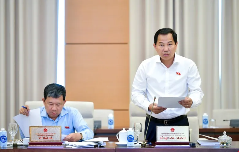 Chủ nhiệm Ủy ban Tài chính, Ngân sách Lê Quang Mạnh. Ảnh: PHẠM THẮNG ong-Le-Quang-Manh.jpg